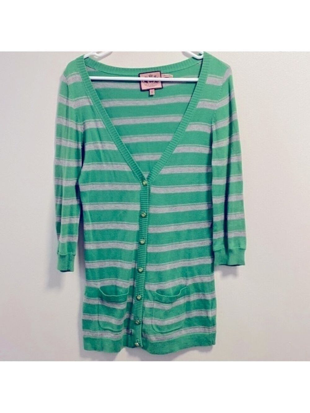 Juicy couture Y2K striped cardigan